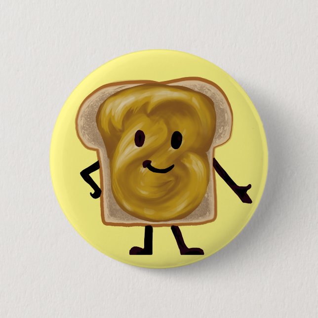 Peanut Butter Sandwich Buddy Button (Front)