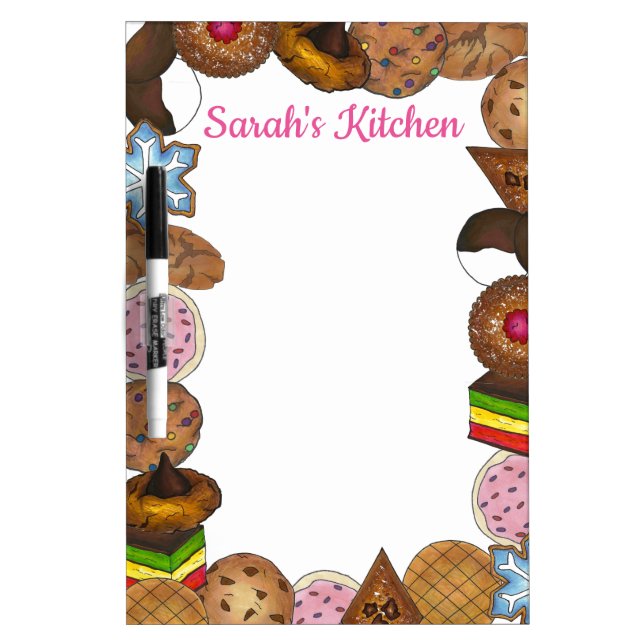 Peanut Butter Sugar Cookies Bakery Kitchen Dry Erase Board (Front)