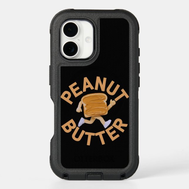 Peanut Butter Vibes Funny & Cute Design Otterbox iPhone Case (Back)
