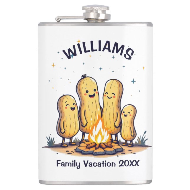 Peanut Campfire Flask (Front)