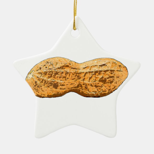peanut ceramic ornament (Front)