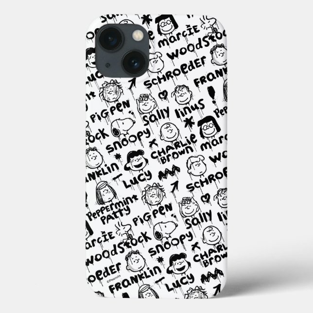 Peanut Characters Graffiti Pattern Case-Mate iPhone Case (Back)