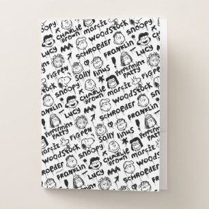 Peanut Characters Graffiti Pattern Pocket Folder