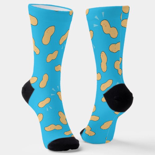 Peanut Farmer Cartoon Socks