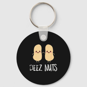 Peanut Food Funny Kawaii Cute Meme Deez Nuts Joke  Keychain