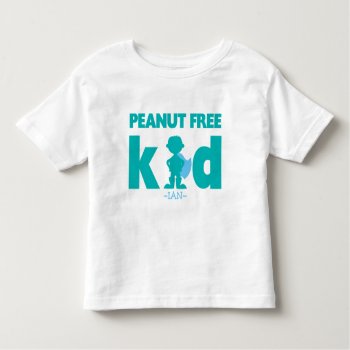 Peanut Free Allergy Alert Boy Superhero Shirt by LilAllergyAdvocates at Zazzle