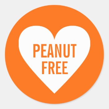 Peanut Free Allergy Safe Culinary Label by circlealine at Zazzle