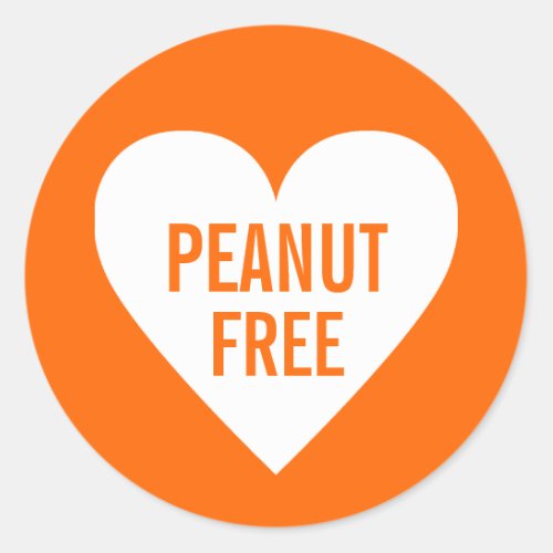 Peanut Free Allergy Safe Culinary Label