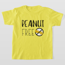 Peanut Free Symbol Peanut Allergy Alert T-Shirt