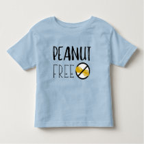 Peanut Free Symbol Peanut Allergy Alert Toddler T-shirt