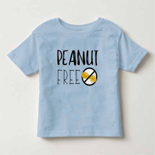 Peanut Free Symbol Peanut Allergy Alert Toddler T_shirt