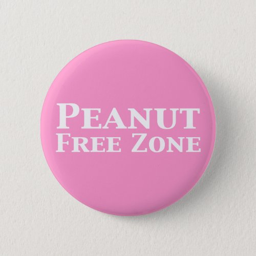 Peanut Free Zone Gifts Button
