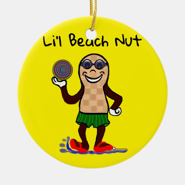 Peanut Little by Emmamm Images Ceramic Ornament (Front)