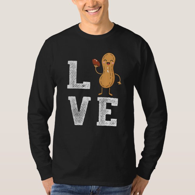 Peanut Love  Peanut Lover Funny Peanut Cute Peanut T-Shirt (Front)