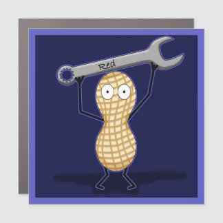 Peanut Mechanic Car Magnet