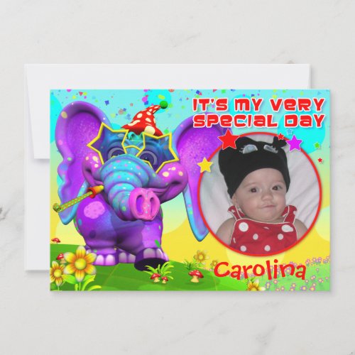 Peanut Party Birthday Invite- "The GiggleBellies"