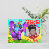 Peanut Party Birthday Invite- "The GiggleBellies" Invitation (Standing Front)