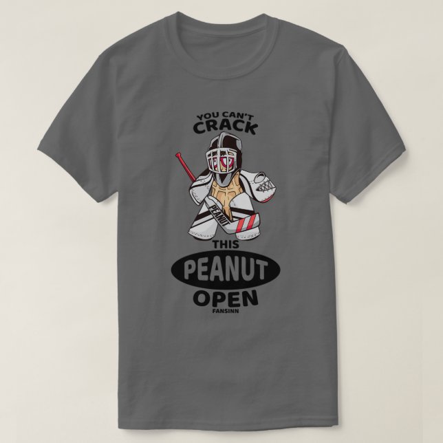 Peanut plays ice hockey T-Shirt (Design Front)