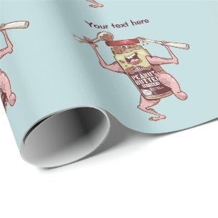 Peanut Putter Monster Wrapping Paper