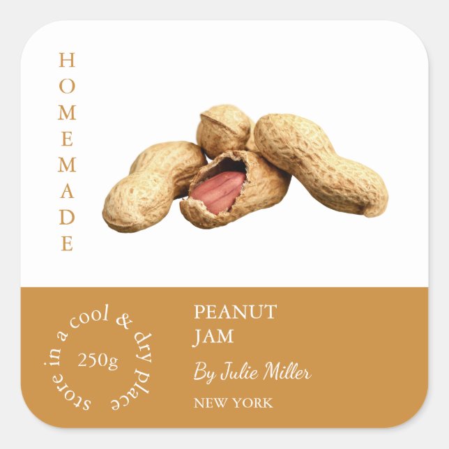 Peanut Small Business Label (Front)