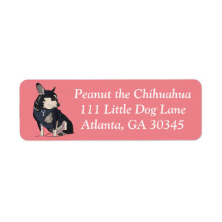 Peanut the Chihuahua Address Labels