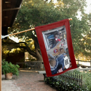 Peanut the Squirrel Funny Conservative MAGA House Flag