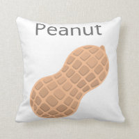 Peanut Throw Pillow