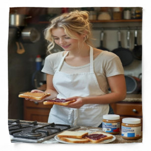 Peanutbutter and Jelly Sandwich Custom Bandana