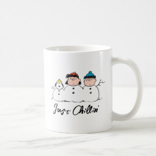 Peanuts 3 Person Snowman Coffee Mug