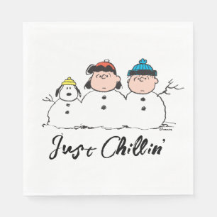Peanuts 3 Person Snowman Napkins