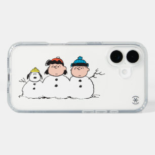 Peanuts   3 Person Snowman iPhone 16 Case