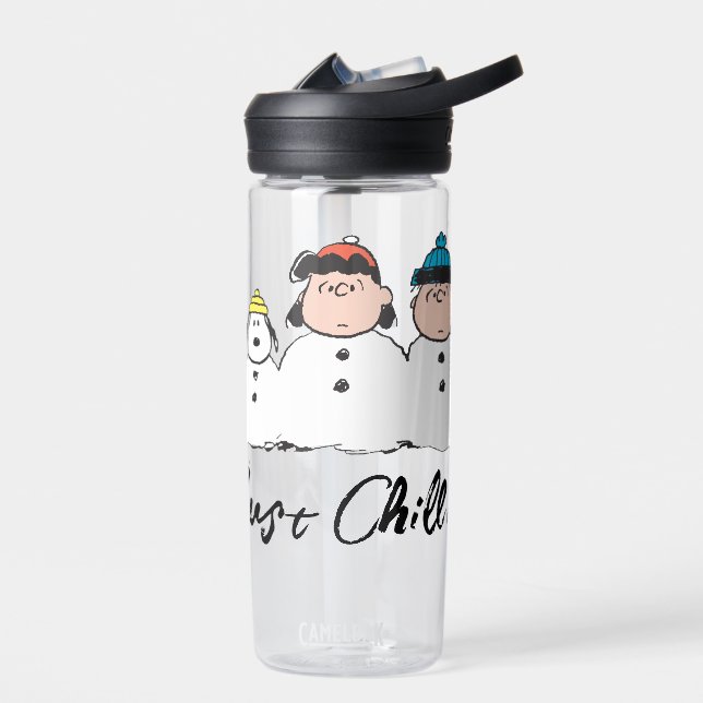 Peanuts | 3 Person Snowman Water Bottle (Left)
