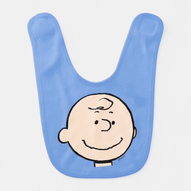 Peanuts | A Charlie Brown Smile Baby Bib (Front)