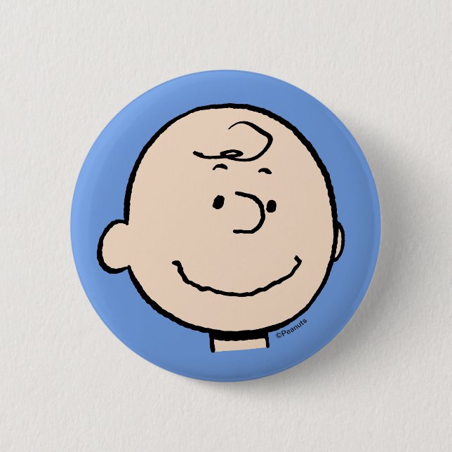 Peanuts | A Charlie Brown Smile Button (Front)
