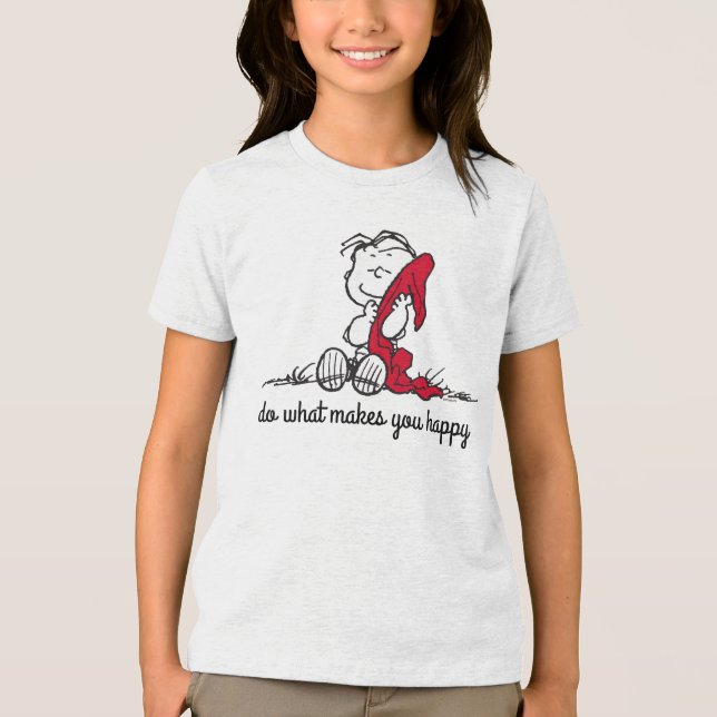 Peanuts | A Linus Smile Tri-Blend Shirt (Front)