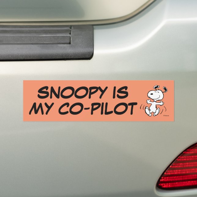 Peanuts | A Snoopy Happy Dance Bumper Sticker (On Car)