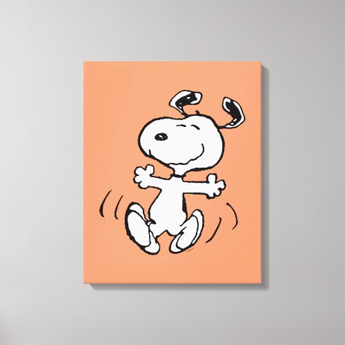 Peanuts  A Snoopy Happy Dance Canvas Print