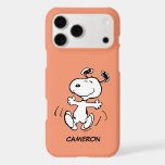 Peanuts | A Snoopy Happy Dance iPhone 17 Pro Max Case<br><div class="desc">Snoopy is the lovable pet beagle of Charlie Brown in the comic strip Peanuts by Charles M. Schulz. Check out this cute Peanuts design featuring this lovable dog.</div>