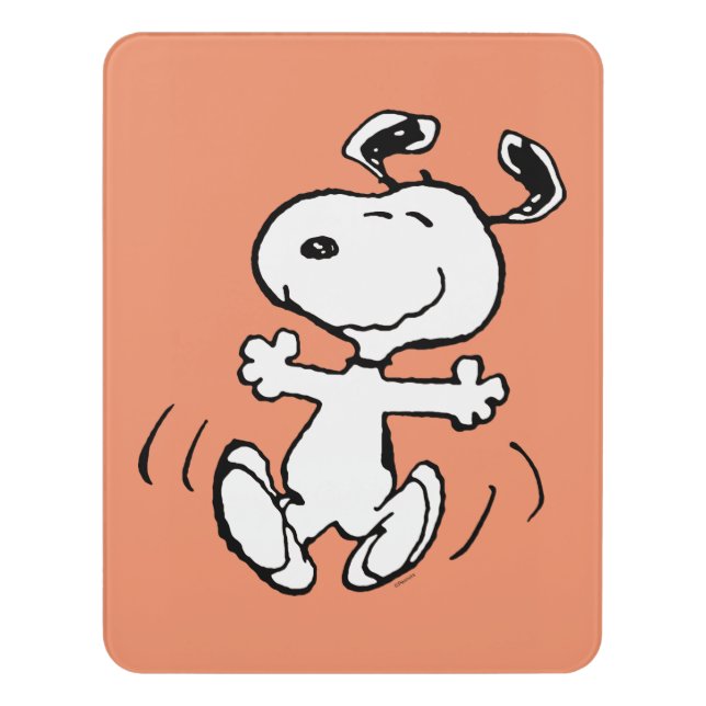 Peanuts | A Snoopy Happy Dance Door Sign (Contemporary Vert)