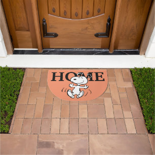 Peanuts   A Snoopy Happy Dance Doormat