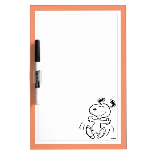 Peanuts  A Snoopy Happy Dance Dry Erase Board