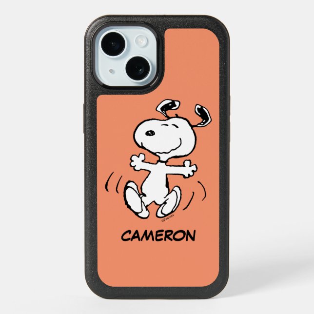Peanuts | A Snoopy Happy Dance iPhone 15 Case (Back)