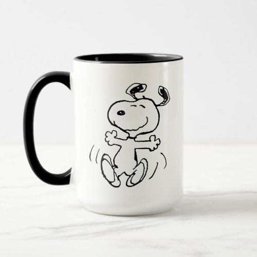 Peanuts  A Snoopy Happy Dance Mug