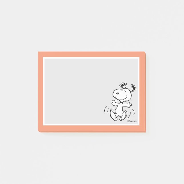 Peanuts | A Snoopy Happy Dance Post-it Notes (Front)