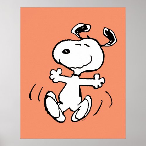 Peanuts  A Snoopy Happy Dance Poster