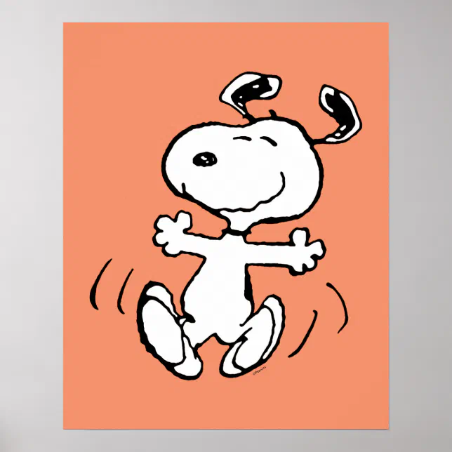 Peanuts A Snoopy Happy Dance Poster Zazzle