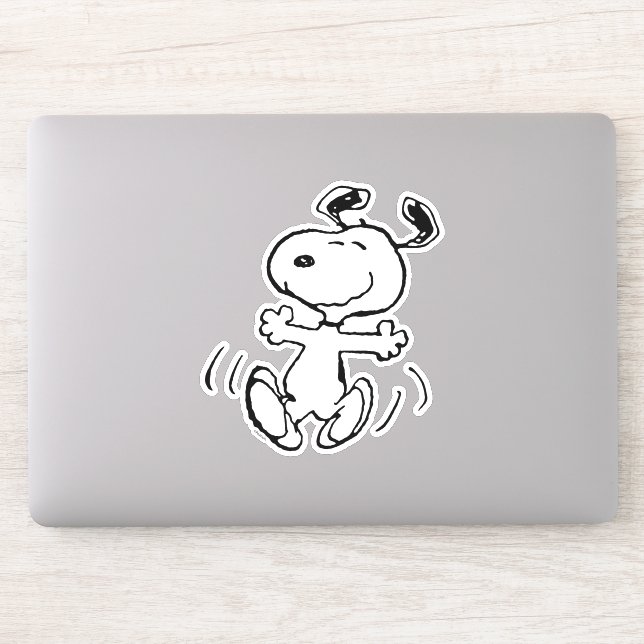 Peanuts | A Snoopy Happy Dance Sticker | Zazzle