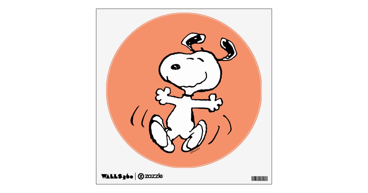 Peanuts, A Snoopy Happy Dance Wall Decal