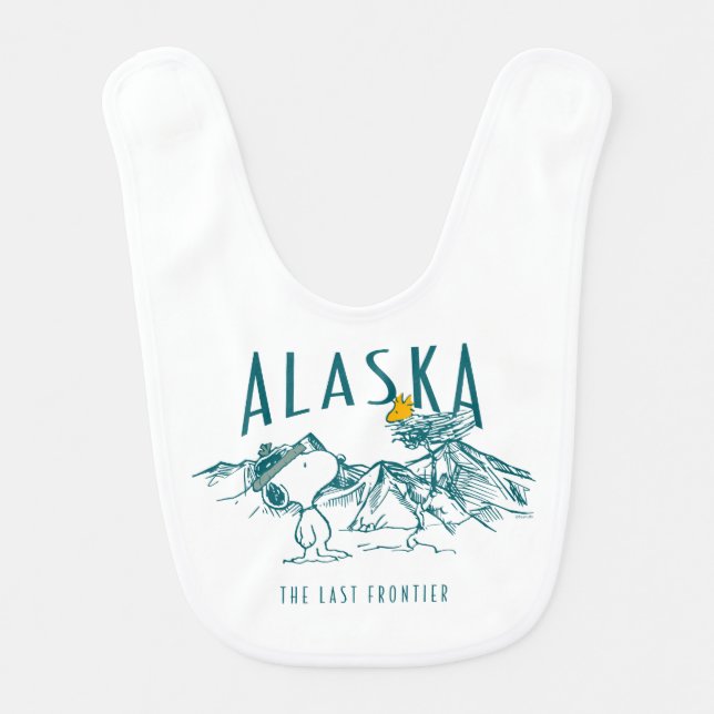 Peanuts | Alaska The Last Frontier Baby Bib (Front)