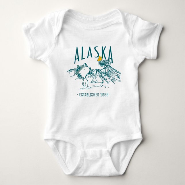 Peanuts | Alaska The Last Frontier Baby Bodysuit (Front)